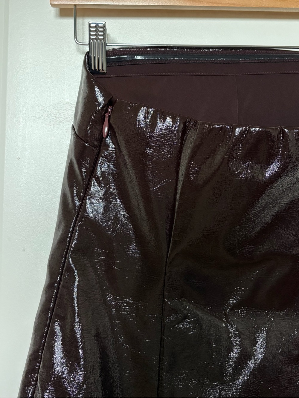 Abercrombie & Fitch Brown Faux Leather Mini Dress - Picture 6 of 8